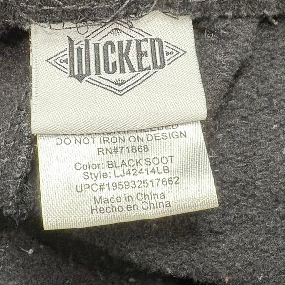 Universal Wicked Womens Size M Jogger Sweatpants Elphaba Glinda Black Sparkle - Picture 9 of 16